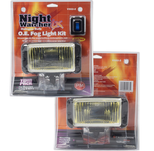 Peterson Night Watcher LX Fog Light Complete Installation Kit Part Number V552-2