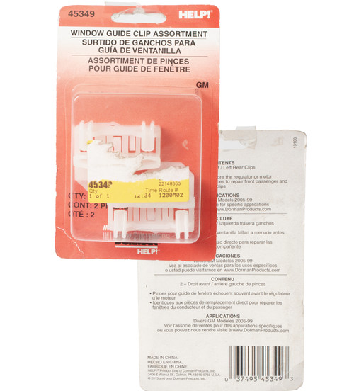 Dorman HELP! Window Guide Clips Fits 1999-05 Pontiac Grand Am Model Number 45349