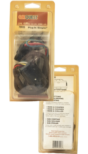 Carquest Trailer Connector Adapter Fits Select 99-09 Chevy GMC Hummer Part 70006