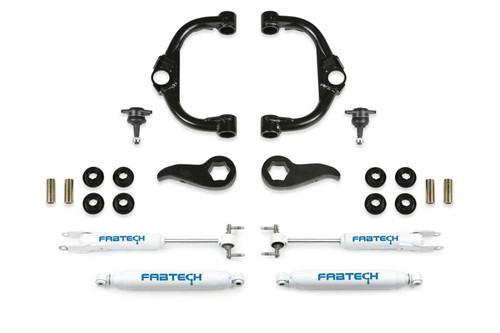 Fabtech 2020 GM 2500HD/3500HD 4WD 3.5in Ball Joint UCA System w/Perf. Shocks