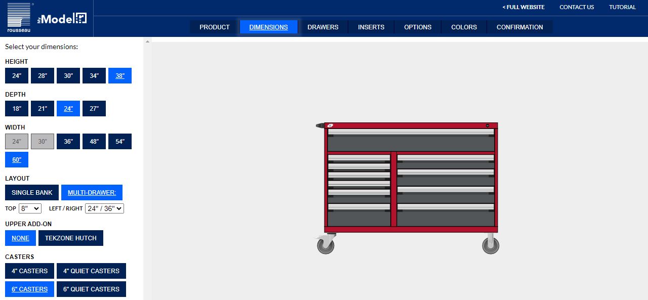 Rousseau Custom Toolbox Configurator