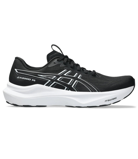 Black White men's extra-wide stability running shoe with FF BLAST™ MAX cushioning.