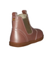Back view of the Jodhpur showing the rose‑gold leather upper, elastic gusset and inside zip.
