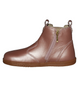 Side view of the Jodhpur showing the rose‑gold leather upper, elastic gusset and inside zip.