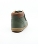 Back view of the Timber DV showing the green leather upper, padded collar and strap fastenings.