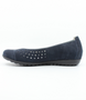 Side view of the HESIMA 50 showing the marine nubuck perforated upper, rounded toe and low-profile sole.
