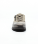 Front view of the RAMONA 02 showing the beige/bronze leather upper, rounded toe and low-profile sole.