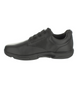 Black boys leather school shoe with multi-fit insole system