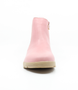 Rose girls leather ankle boot with inside zip and rounded toe