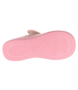 Pink kids slipper with unicorn motif and velcro strap