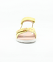 Yellow girls sandal with open toe and cut-out detailing