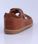 Driftwood showing the caramel leather straps, open toe and padded collar.