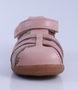 Cross Jump showing the dusk‑pearl and rose‑gold straps and ankle fastening.