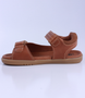 Driftwood showing the caramel leather straps, open toe and padded collar.