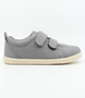 Grass Court Canvas showing the grey canvas upper, speckled sole and double straps.