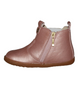 Jodhpur showing the rose‑gold leather upper, elastic gusset and inside zip.
