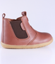 Jodhpur showing the toffee leather upper, elastic gusset and inside zip.