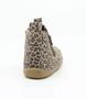 Jodhpur showing the leopard suede upper, elastic gusset and inside zip.