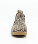 Jodhpur showing the leopard suede upper, elastic gusset and inside zip.