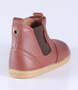 Jodhpur showing the toffee leather upper, elastic gusset and inside zip.