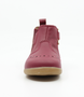 Billie showing the red leather upper, brogue details and inside zip.