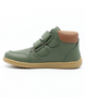 Timber II DV showing the green leather upper, padded collar and strap fastenings.