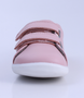 Grass Court showing the pink leather upper, white sole and double straps.