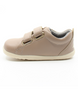 Grass Court showing the taupe leather upper, white sole and double straps.