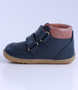 Timber Boot showing the navy nubuck upper, padded collar and double straps.