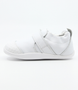 XP Go showing the white leather upper, rounded toe and flexible low‑profile sole.