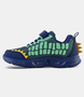 Navy multi kids light‑up sneaker with character details