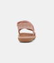 Rose gold glitter kids sandal with dual self‑fastening straps and contoured footbed