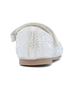 Vanilla sparkly Mary‑Jane with self‑fastening strap and flexible sole