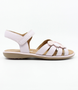 Light pink girls sandal with open heel and open toe