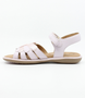 Light pink girls sandal with open heel and open toe