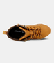Tan mid‑cut casual boot with lace‑up front and inside zip