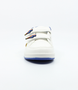 White multi kids sneaker with colourful upper and dual straps
