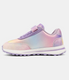 Rainbow kids sneaker with colourful rainbow accents
