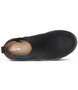 Navy waxy nubuck Chelsea boot with inside zip and elastic gusset