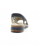 Blau leather slingback sandal with peep-toe front and flexible side-stitched sole
