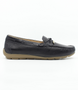 Blau leather moccasin-style casual shoe