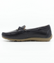 Blau leather moccasin-style casual shoe