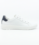 White Blue leather sneaker with HighSoft cushioning and 30 mm heel pitch