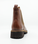 Cognac leather Chelsea boot with memory foam insoles and lightweight sole