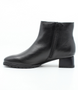 Schwarz leather ankle boot with 35 mm heel
