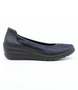 Blau leather slip-on shoe with inner zip and 30 mm heel pitch