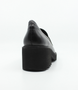 Schwarz leather court shoe with 35 mm heel