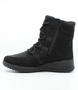 Black Gore-Tex waterproof mid-calf boot with wool-blend lining and 35 mm heel pitch