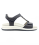 Blau leather sandal with adjustable buckle and flexible sole