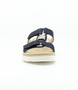 Blau leather slide sandal with adjustable buckles and flexible sole